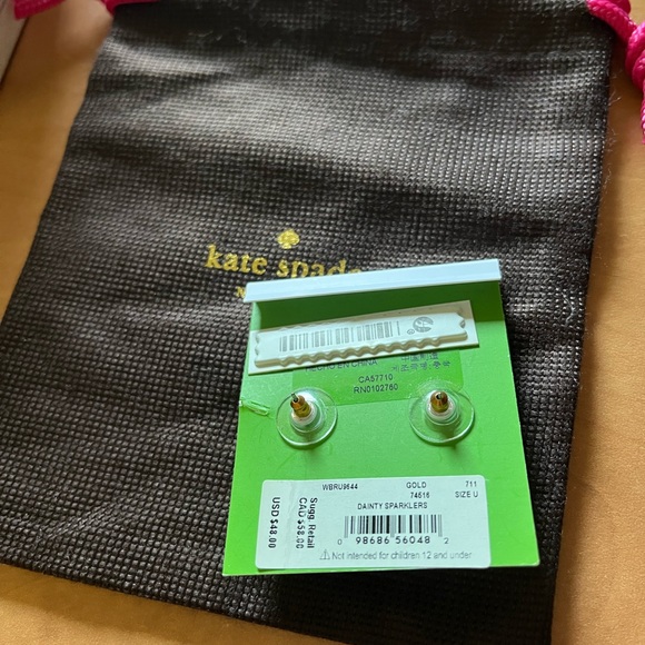 NEW - Kate Spade Gold-Tone Knot Earrings - Picture 3 of 3